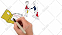 create a whiteboard animation or 2d color explainer video