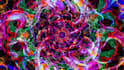 make dark trippy psychedelic visual for your music video