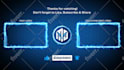 create youtube outro end screen or intro