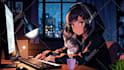 create a cozy aesthetic lofi loop animation for your music