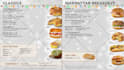 create food and drink menu animation promotional video or tv digital menu