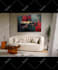 create wall art print on demand mockup video