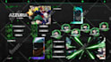 create animated anime stream overlay for twitch kick