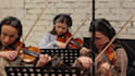 record live strings section in professional studio