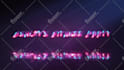 make a 3d neon intro text or logo animation