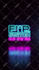 make 3d neon sign light intro text or logo animation