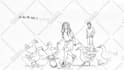 hand drawn style animated lyrics video