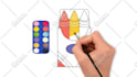 make coloring page video for youtube kids