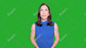 create a green screen spokesperson video