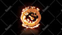 animate your logo intro with dragon fire reveal