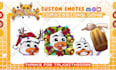 draw custom twitch emotes, chibi emotes, animated emotes, vtuber emotes for you