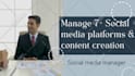 social media manager and content creator for all platforms