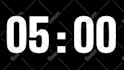create animated countdown timer video up to anytime