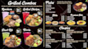 design a single screen menu for your restaurant,  cafés