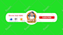 make modern youtube subscribe animation, like and bell icon button