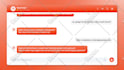 make a phone text message chat conversation  animation video