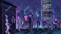 create lofi hiphop animation with aesthetic style