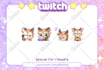 draw cute chibi emotes or sub badges for twitch, discord, vtuber