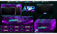 create animated twitch, kick overlay, logo, twitch, kick stream package