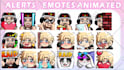 animate custom twitch emotes, cheermotes, alerts