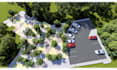 architectural 3d site plan render for real estate property