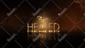 create hot and gold animation for your text or logo