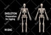 fix or do stylized 3d character model texture and rig for game in blender maya