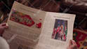 make santa claus reading newspaper christmas greeting video