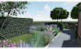 design your landscape, garden, backyard, terrace, 3d realistic rendering