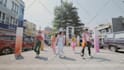 dancing with group using music as you like in 4k