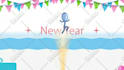 create a happy new year logo