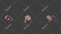 do 3d character modeling low poly for game asset, animation,and other in blender
