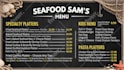 design digital menu, digital menu board or animated tv screen menu
