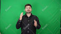 create a green screen spokesperson video