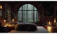 create 4k cozy ambient rain video