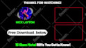 make youtube outro, end screen animation