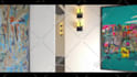create realistic 3d art gallery slideshow video