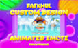 create custom made animated emote for twitch or discord