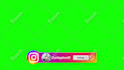 create youtube subscribe and social media lower third animation