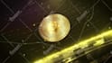 do 3d crypto coin reveal video animation and loop spinning