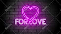 make a 3d neon intro text or logo animation
