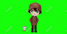 draw a chibi live2d vtuber model and rigging for streamer