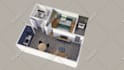 create 2d to 3d floor plan architectural 3d interior rendering