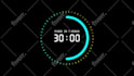 create 4k countdown or count up clocks with a personalized animation video