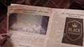 make santa claus reading newspaper christmas greeting video