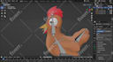 create 3d characters and cartoon models in blender