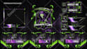 design best animated twitch stream overlay package and logo