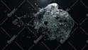 create 3d metal rain logo intro