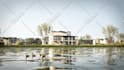 3d rendering urban planning of master plan urban design