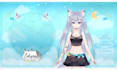design anime vtuber stream overlay for twitch or youtube